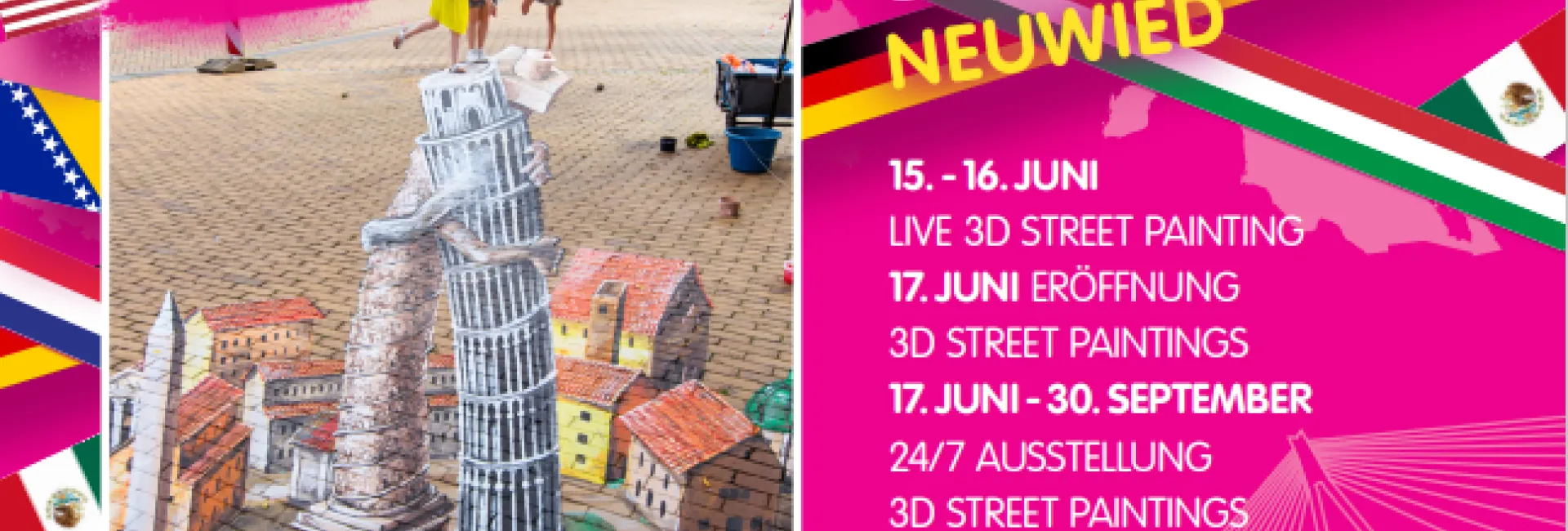 Kinder malen mit internationalen Künstlern