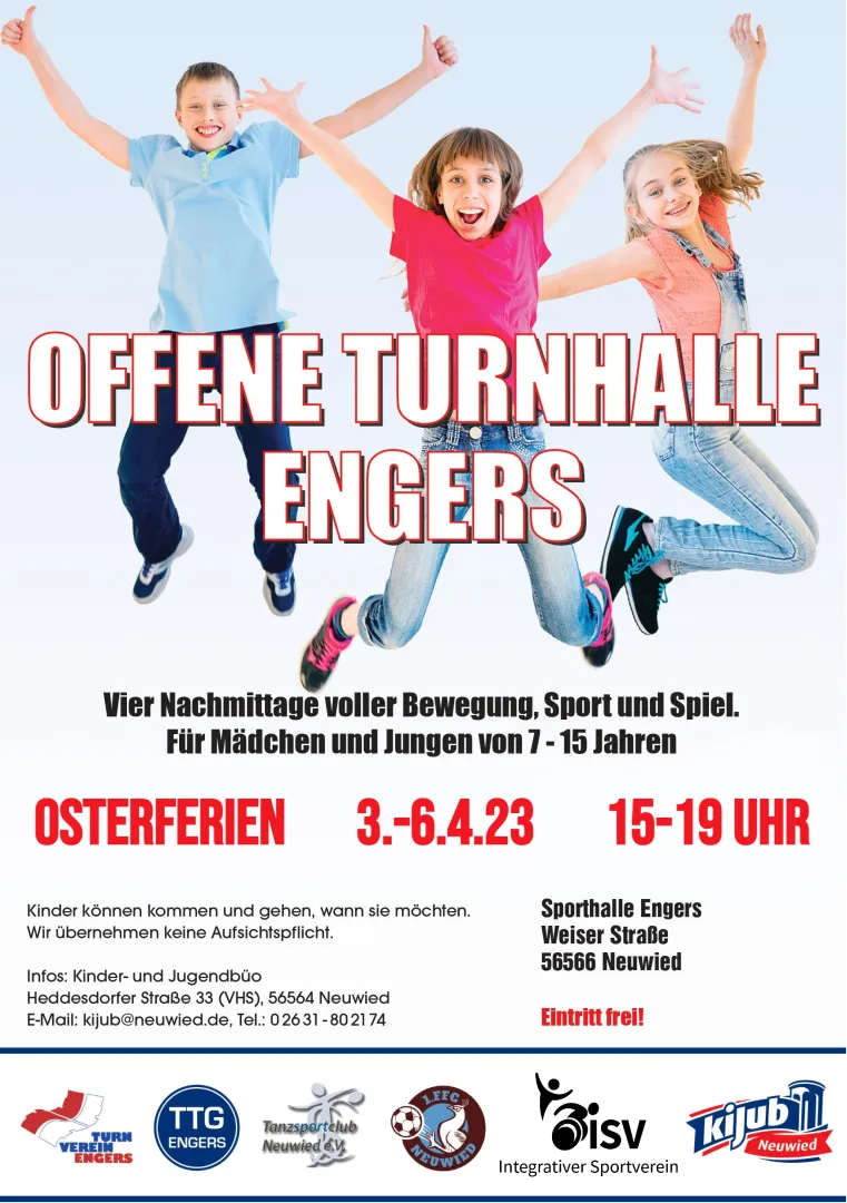 Offene Turnhalle: Angebot für Kinder und Jugendliche in Engers