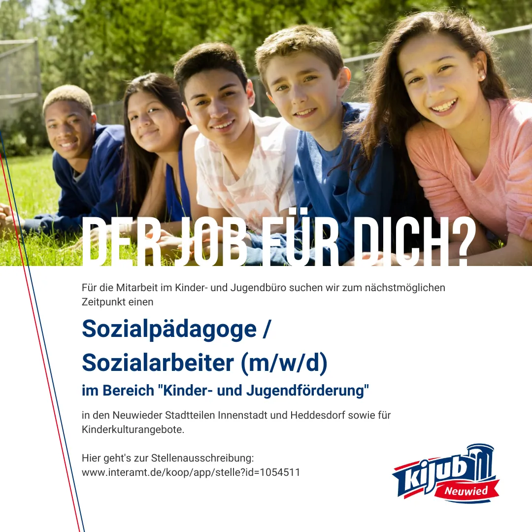 Sozialpädagoge / Sozialarbeiter im Bereich „Kinder- und Jugendförderung“ (m/w/d)