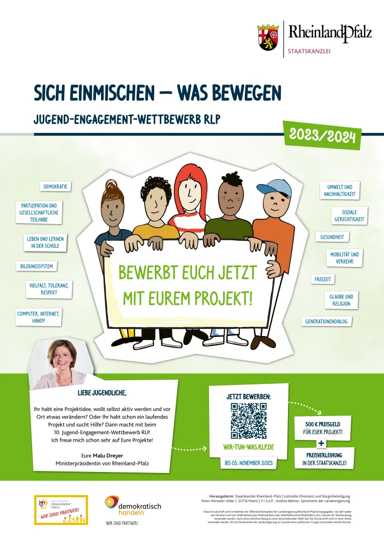 JUGEND-ENGAGEMENT-WETTBEWERB RLP