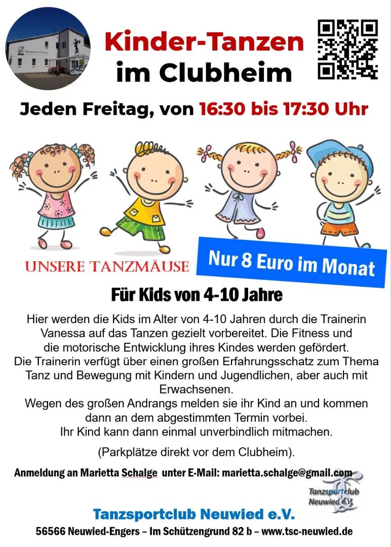 Kindertanzen 4-10 Jahre