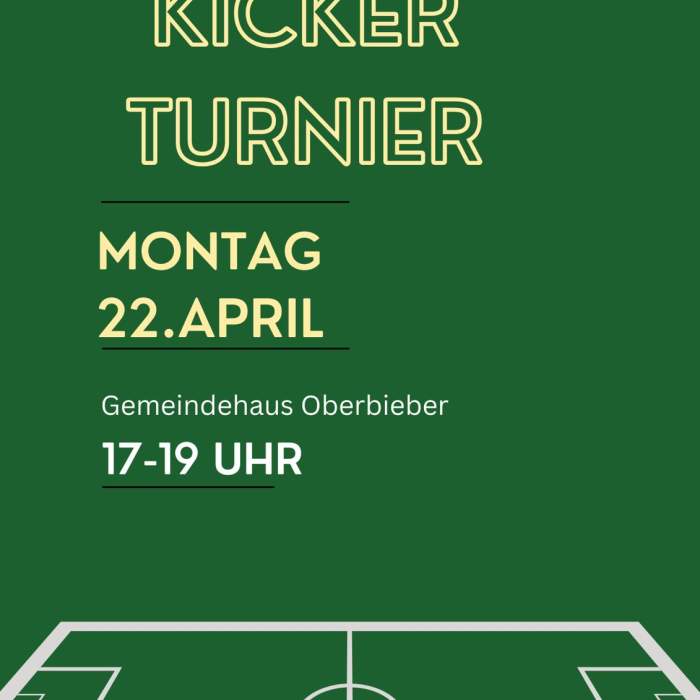 Kicker-Turnier im Gemeindehaus-Oberbieber