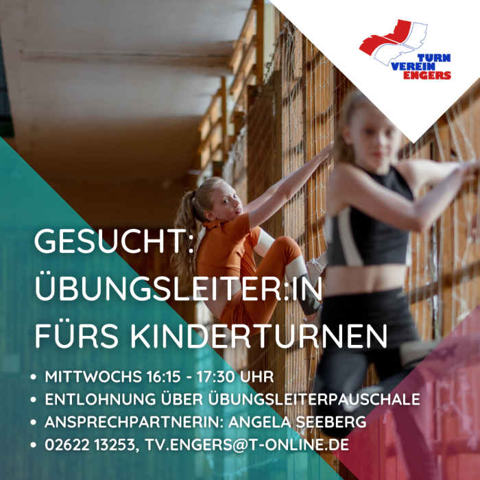 TV Engers sucht Übungsleiter/in fürs Kinderturnen