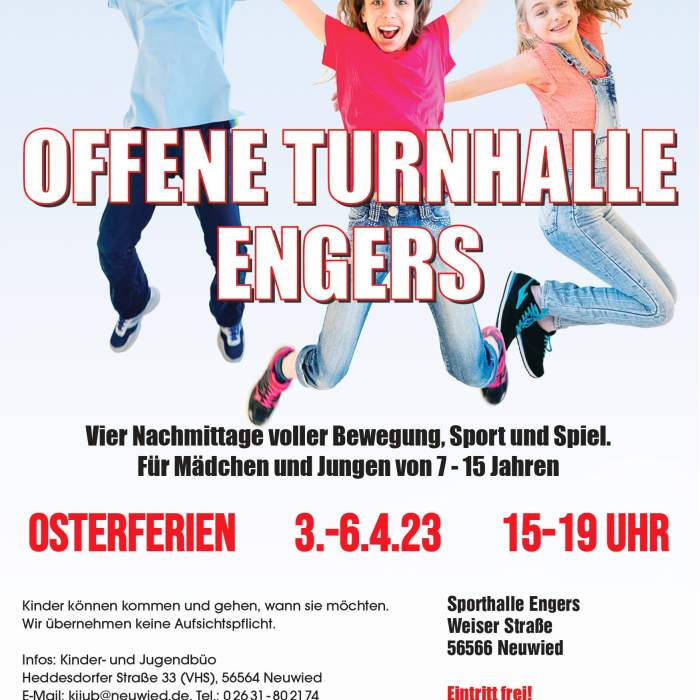 Offene Turnhalle: Angebot für Kinder und Jugendliche in Engers