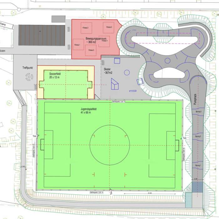 Neuplanung Sportplatz am Germaniaspielplatz