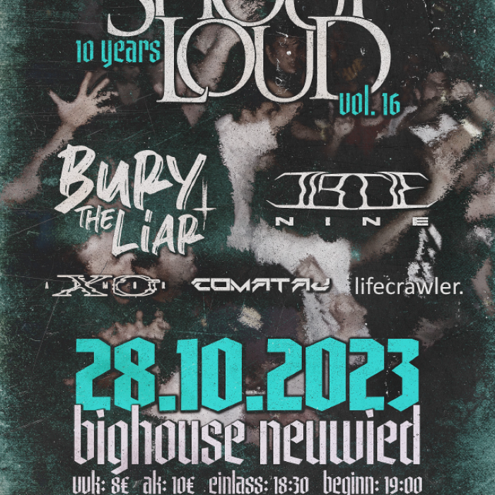 10 Jahre Shout loud: 16. Auflage am 28. Oktober im Big House